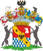 Герб рода барона Строгонова (Строганова), имеющего титул графа Римской империи